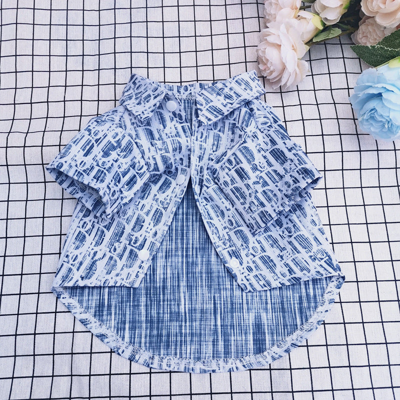 Dior Schnauzer Teddy Dog Cat Clothes