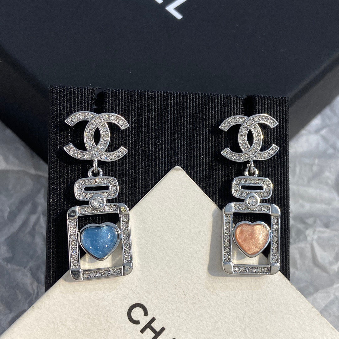 Chanel Perfume Bottle Earrings