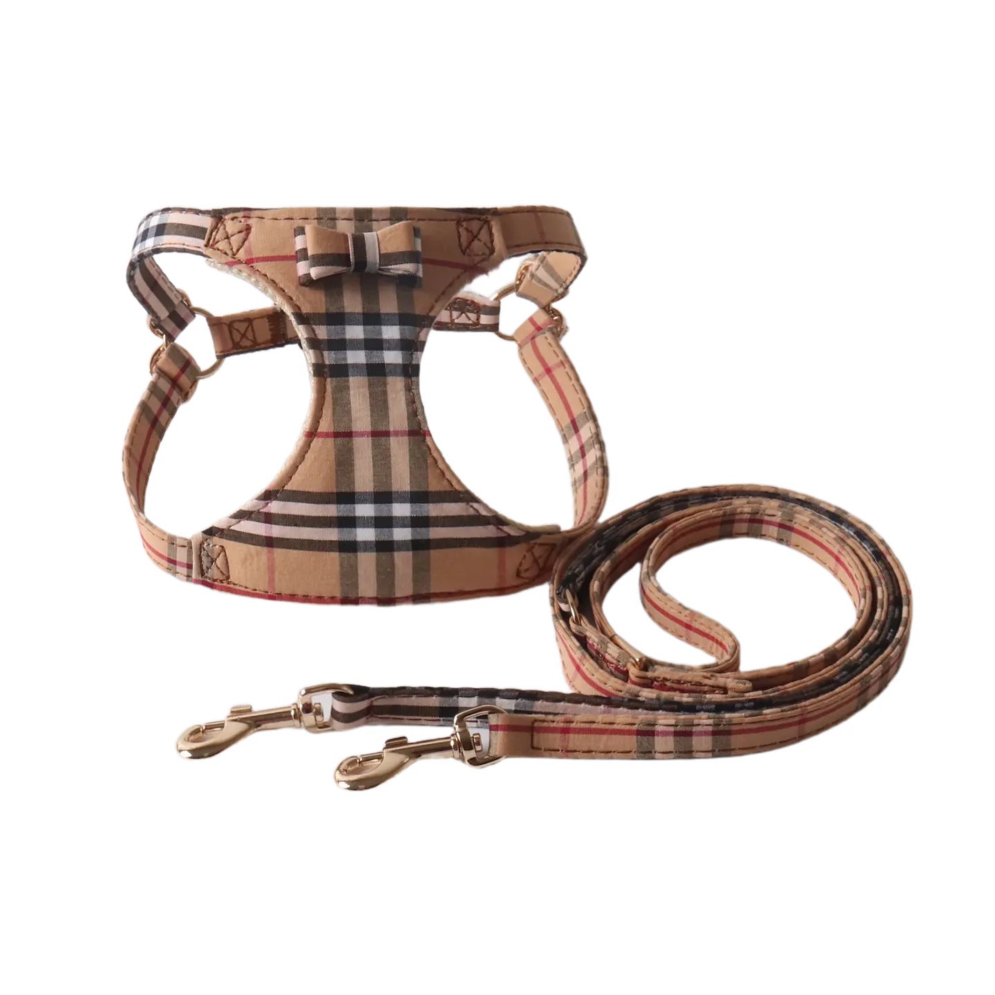 Burberry Pet Chest and Back Harness Leash Set