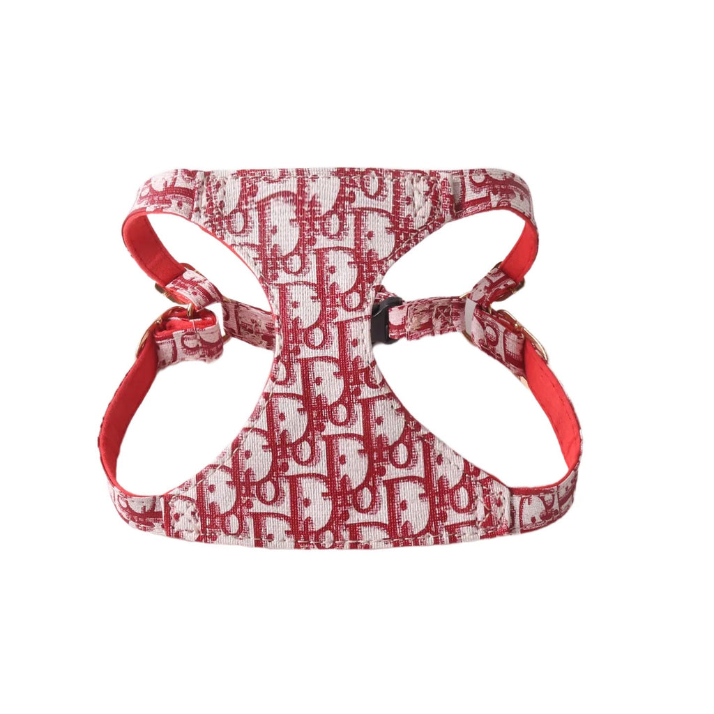 Dior Pet Chest and Back Harness Leash Set