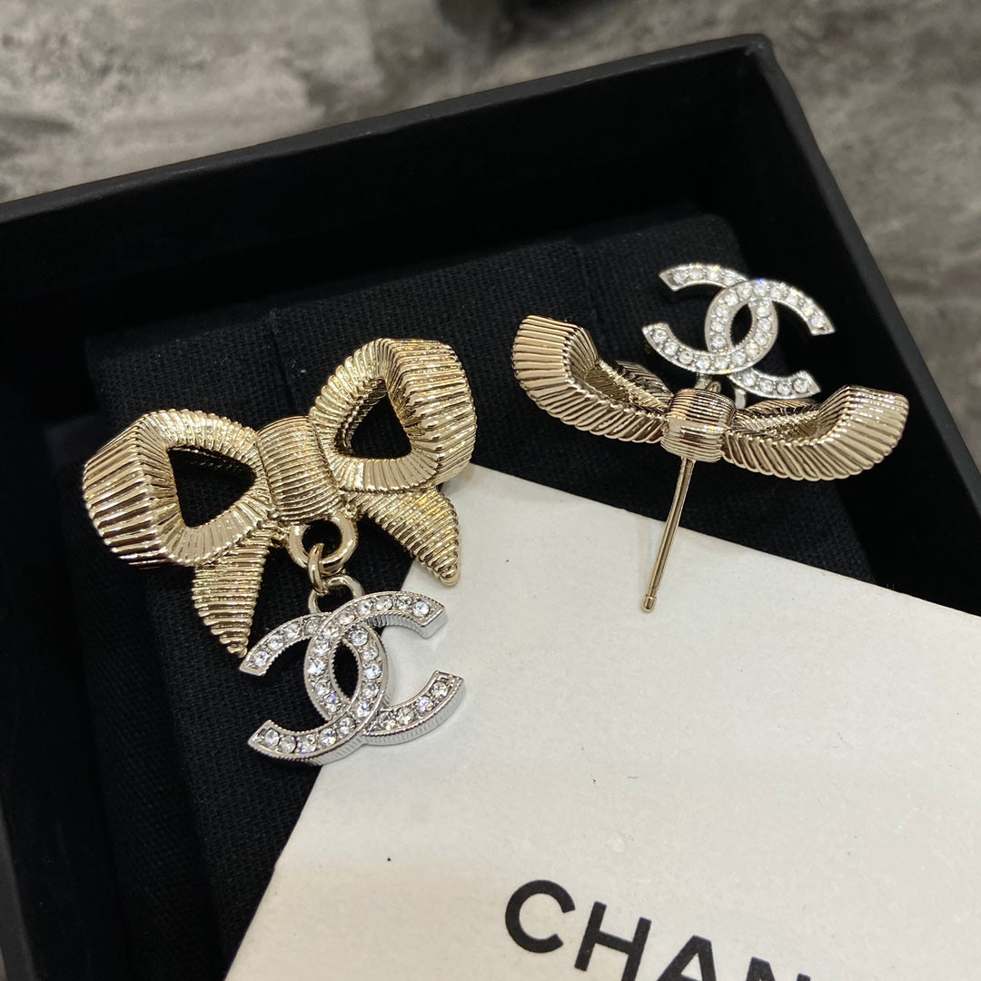 Chanel Bowknot Earrings