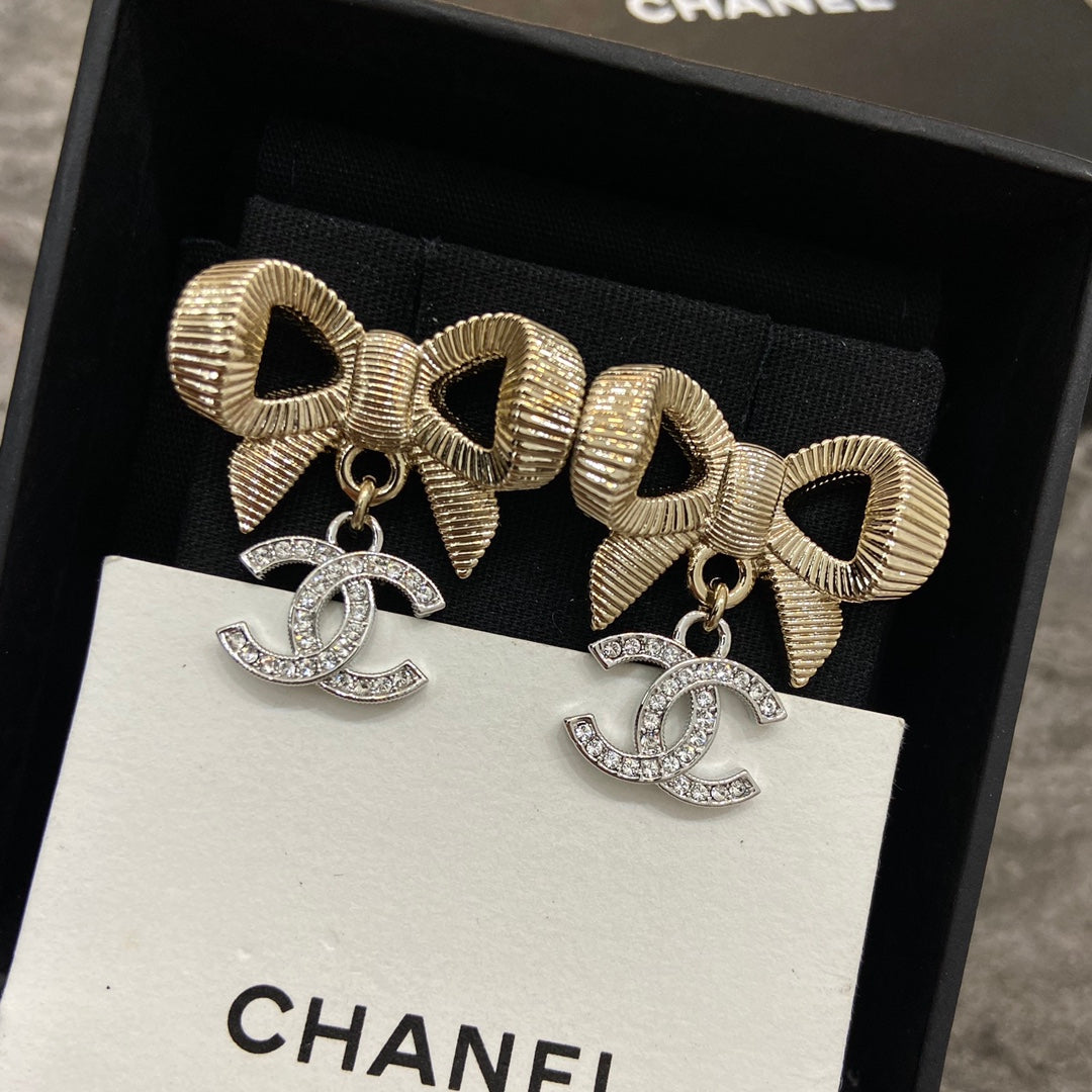 Chanel Bowknot Earrings