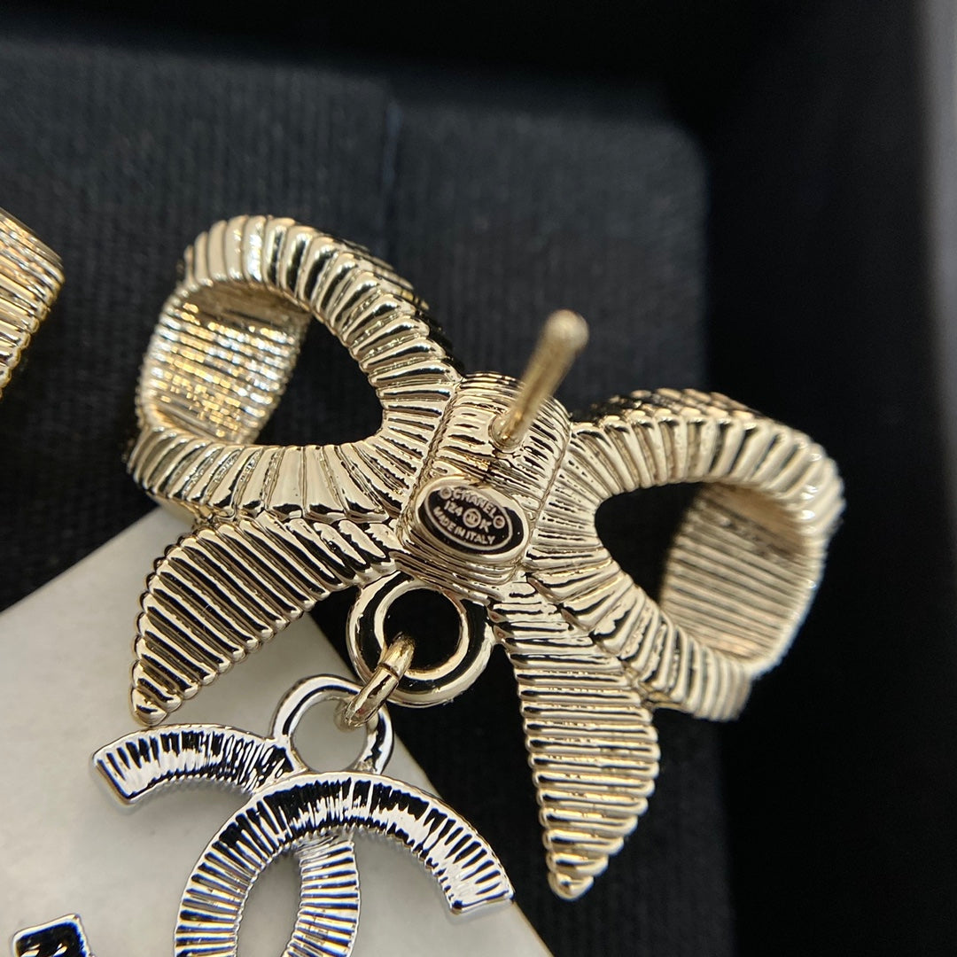 Chanel Bowknot Earrings