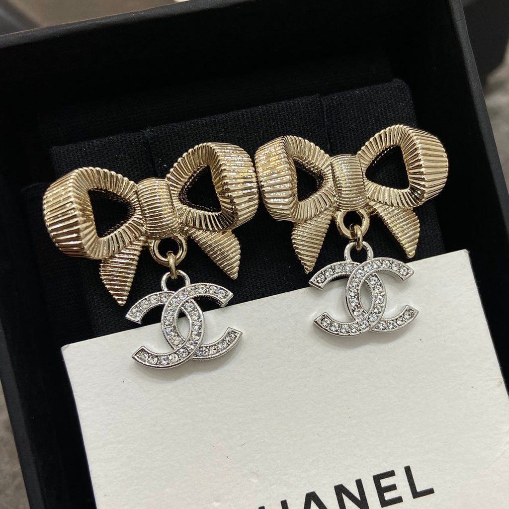 Chanel Bowknot Earrings