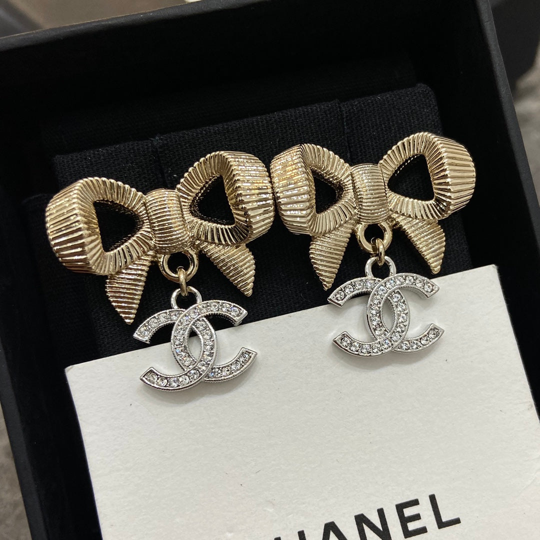 Chanel Bowknot Earrings