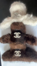 Chanel Fluffy Hair Claw Set (3pcs Together)