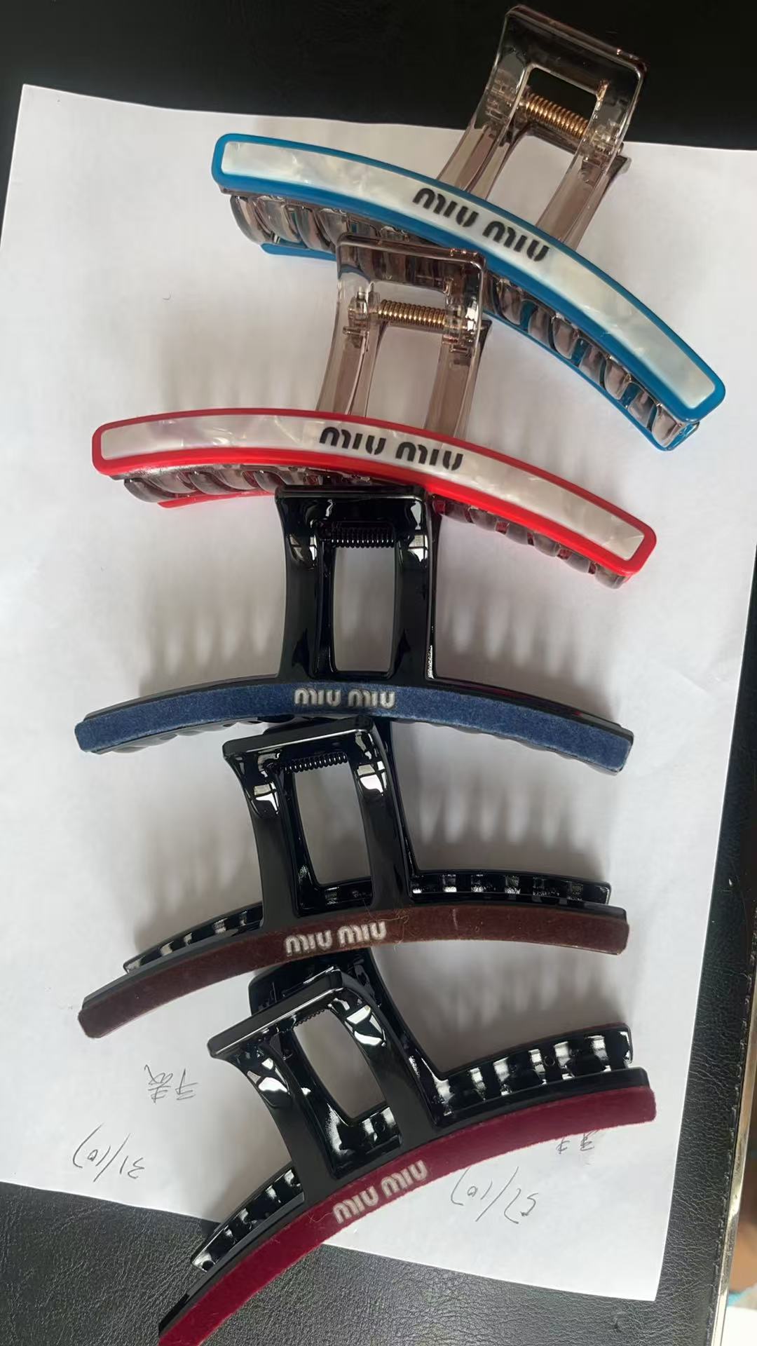 Miu Miu Hair Claw Set (5pcs Together)