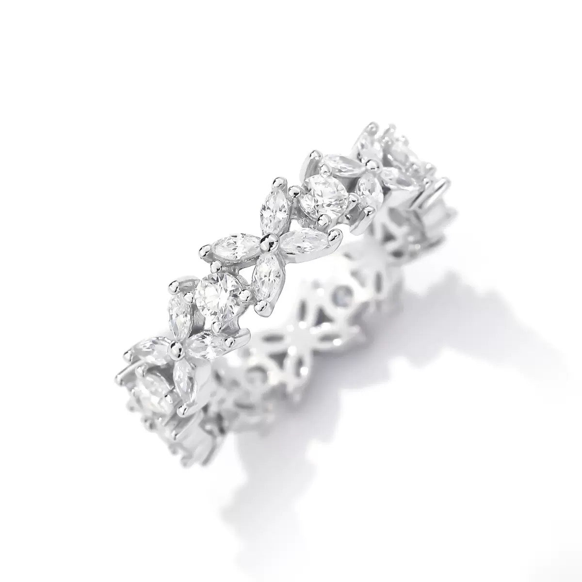 Moissanite Butterfly Band