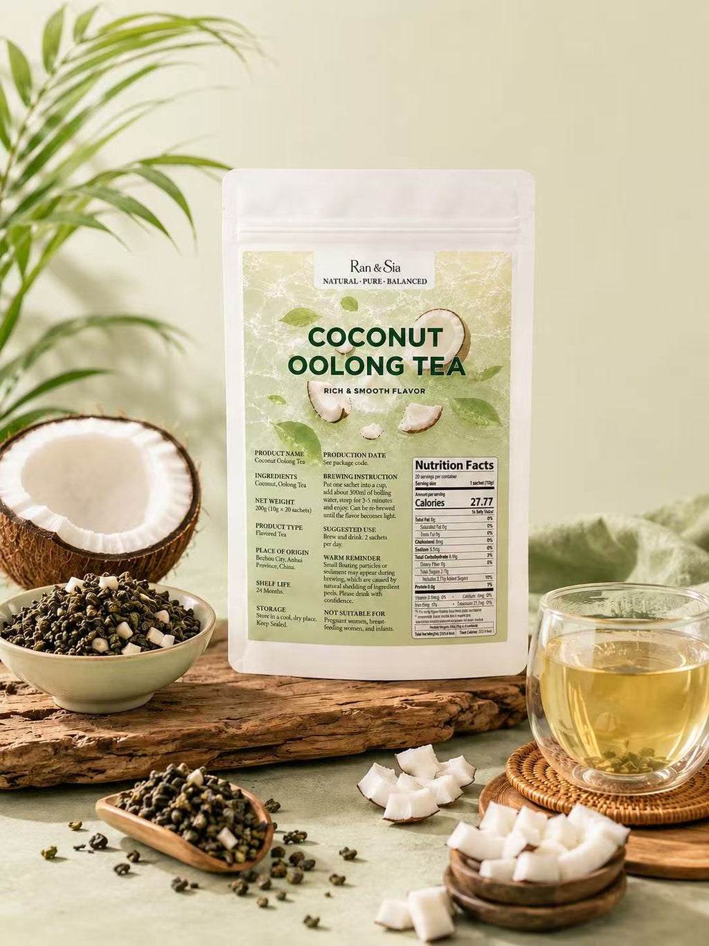 Tea Forte Coconut Oolong Tea (Save Flavor)
