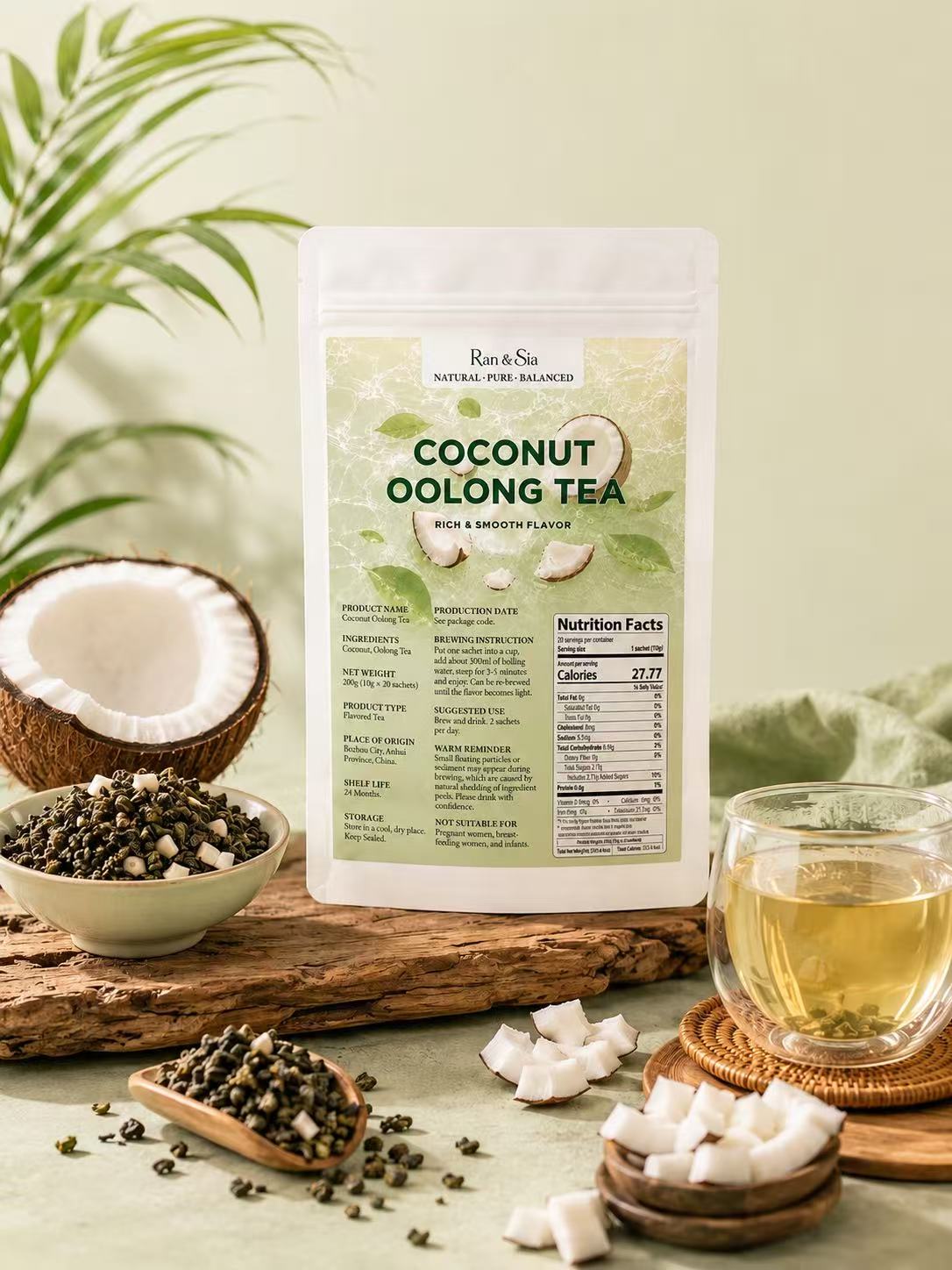 Tea Forte Coconut Oolong Tea (Save Flavor)