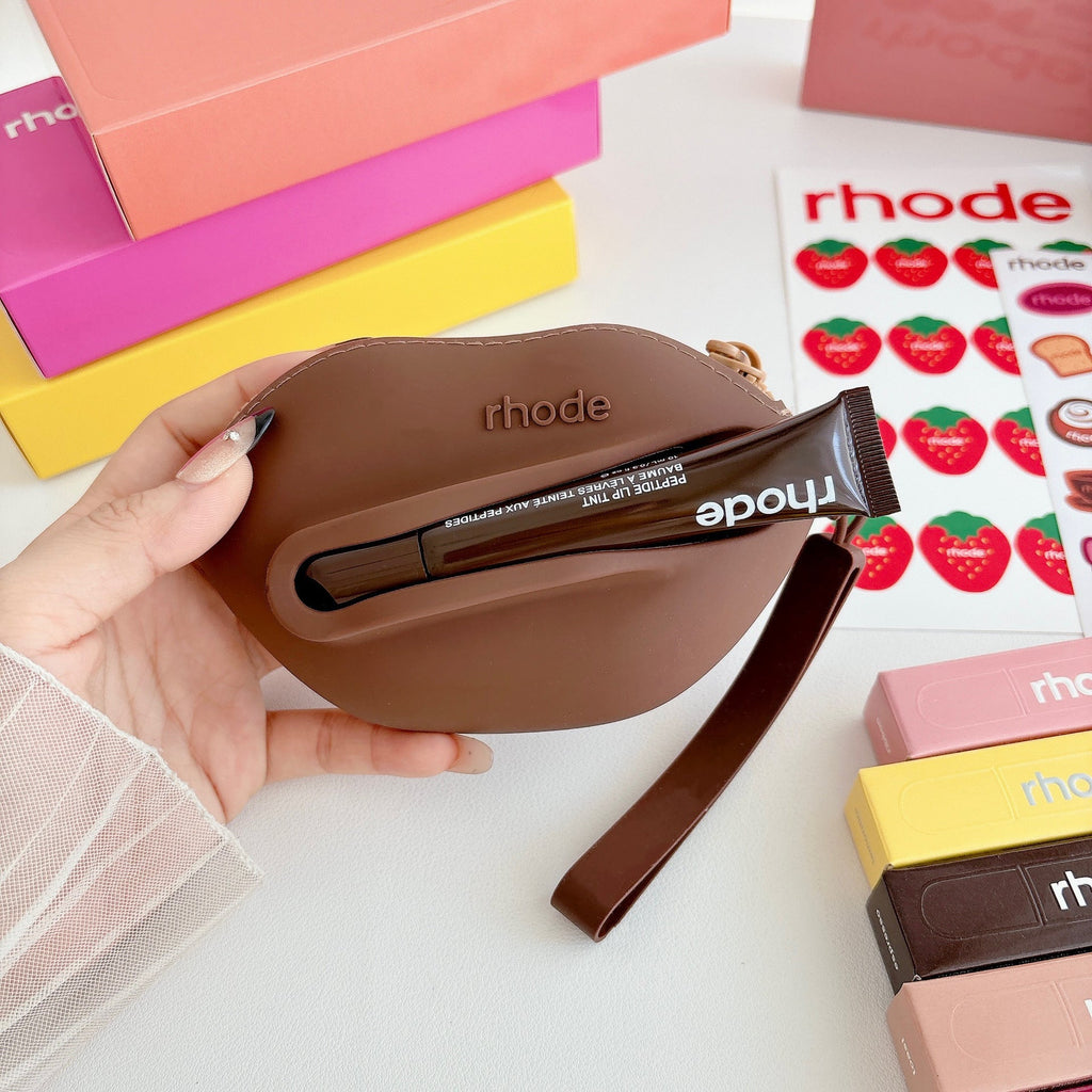 Rhode Lip Shape Case Bag with Lip Balm