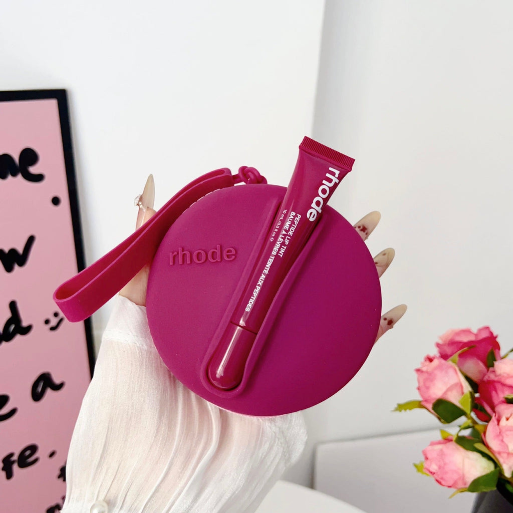 Rhode Round Shape Case Bag with Lip Balm