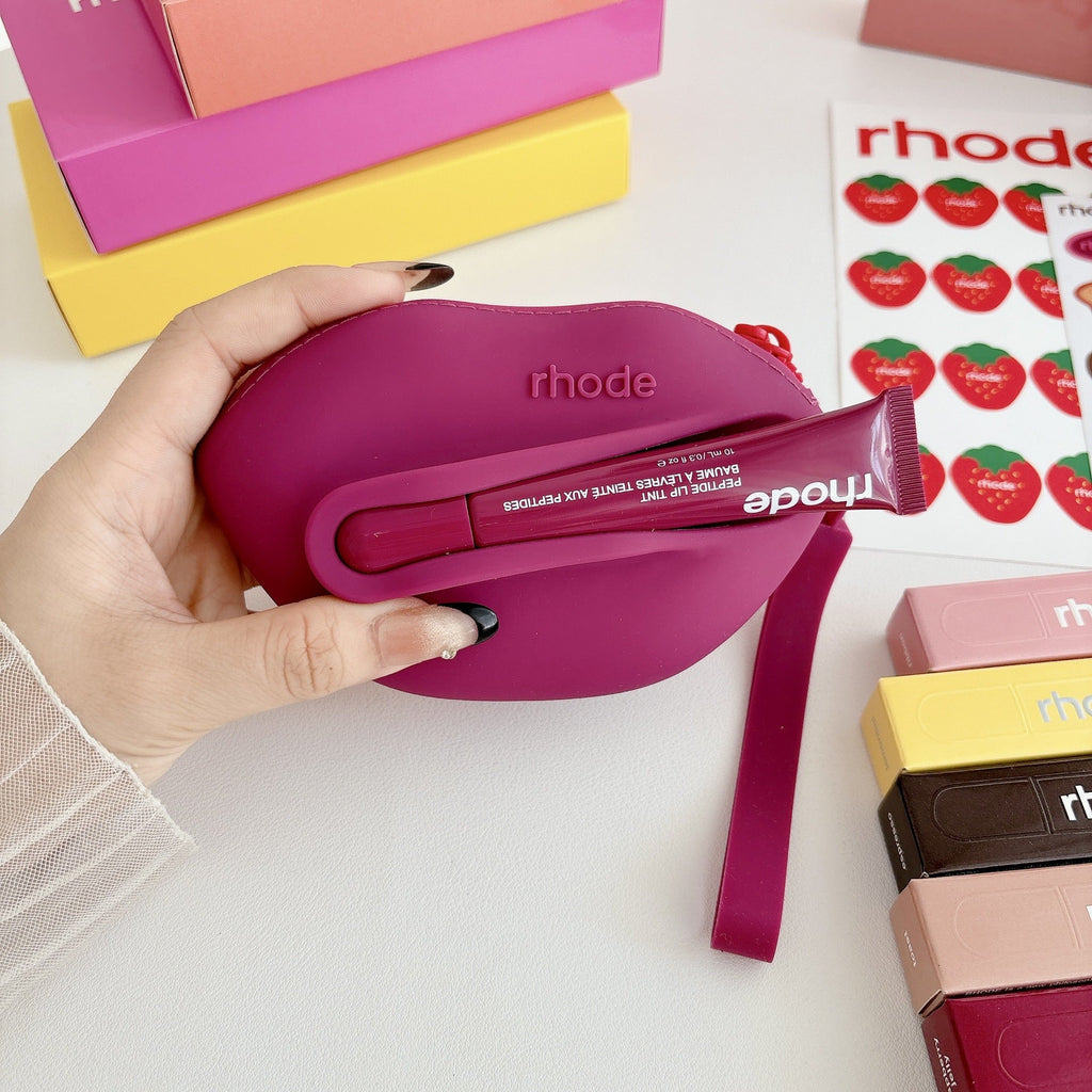 Rhode Lip Shape Case Bag with Lip Balm