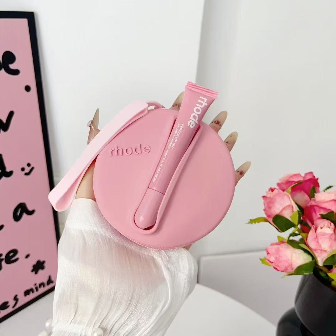 Rhode Round Shape Case Bag with Lip Balm