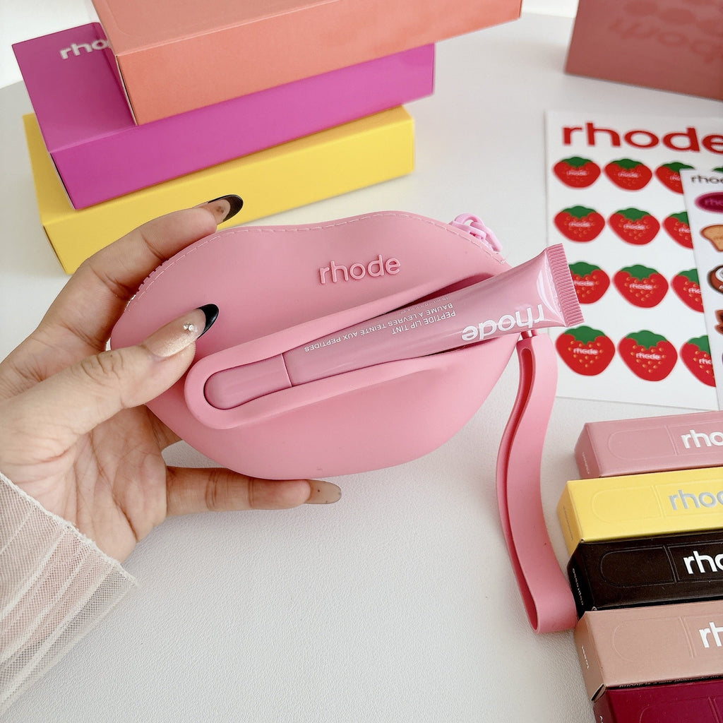 Rhode Lip Shape Case Bag with Lip Balm