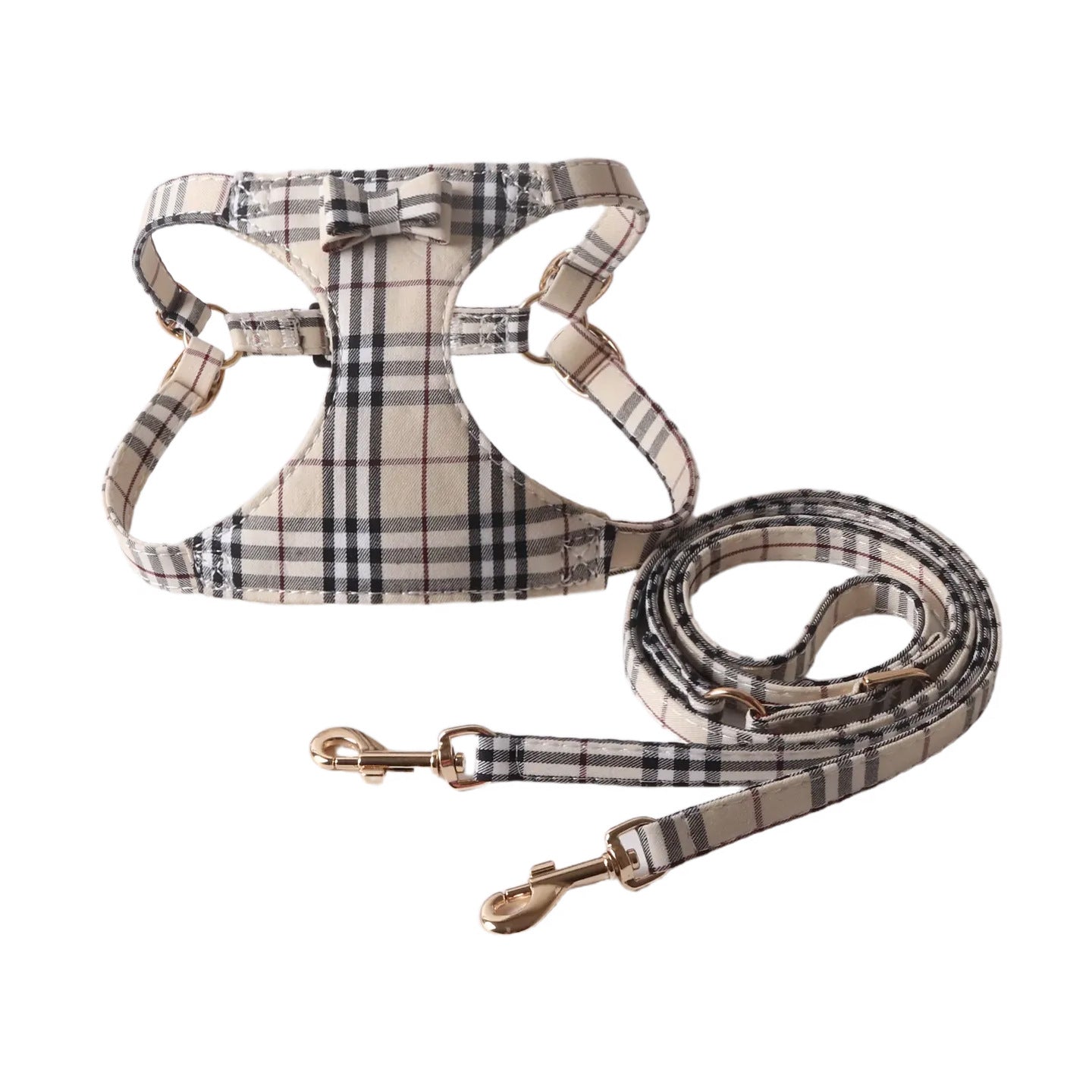 Burberry Pet Chest and Back Harness Leash Set