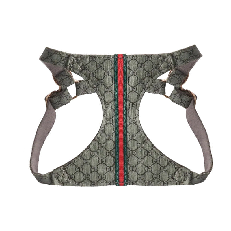 Gucci Pet Chest and Back Harness Leash Set