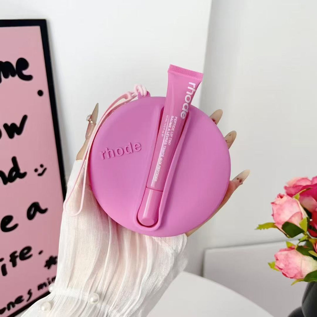 Rhode Round Shape Case Bag with Lip Balm