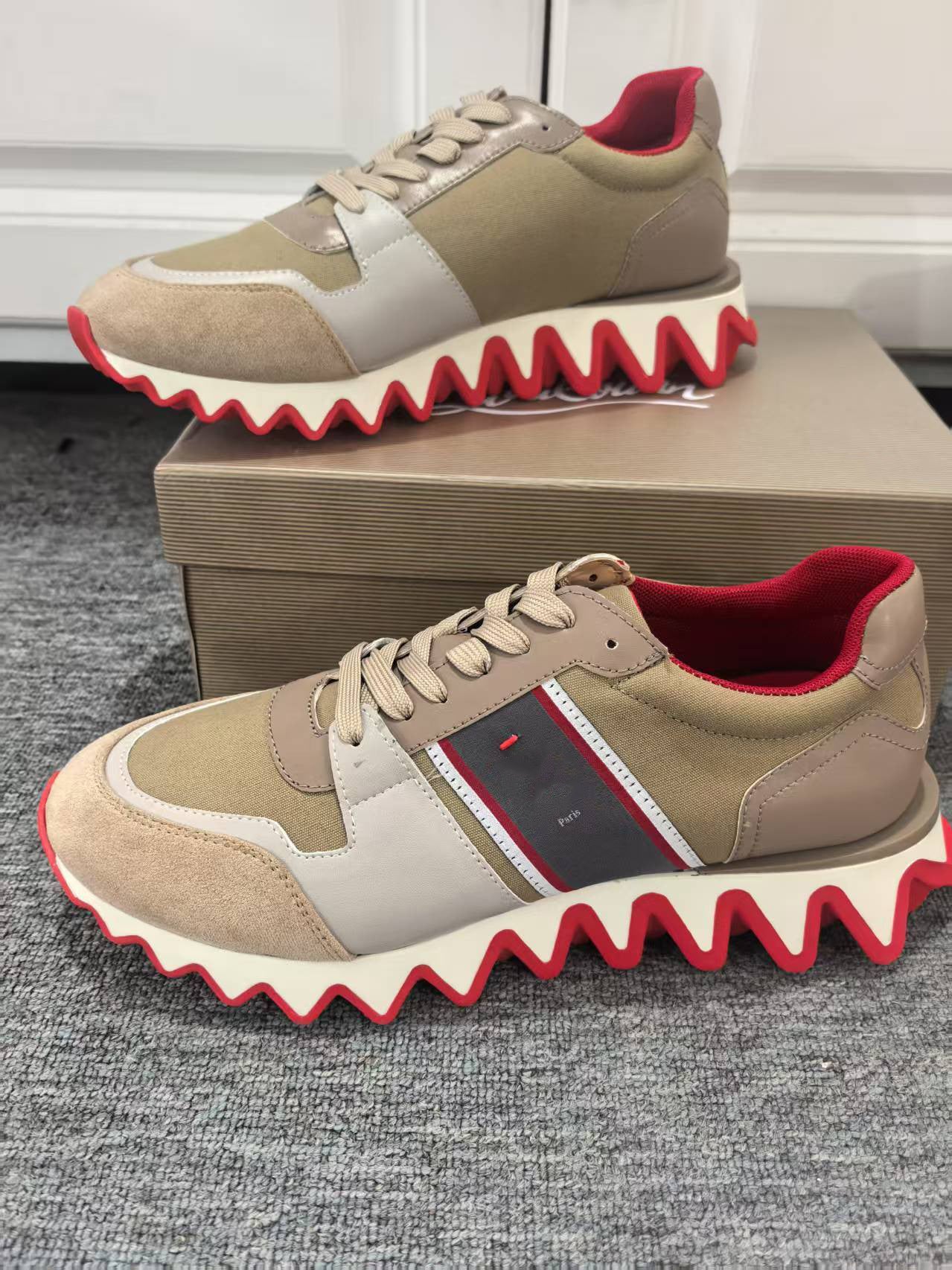 Christian Louboutin Loubishark Calfskin Sneakers