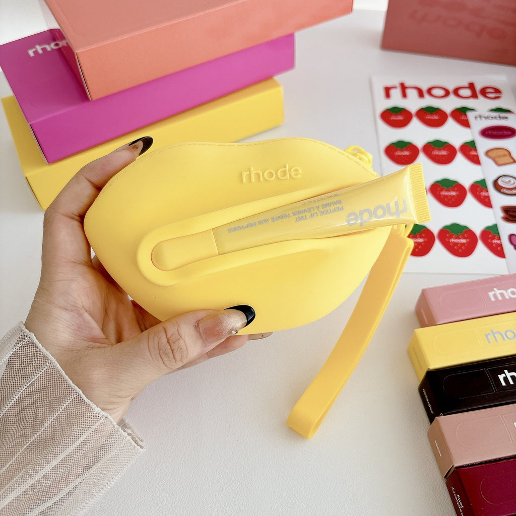 Rhode Lip Shape Case Bag with Lip Balm
