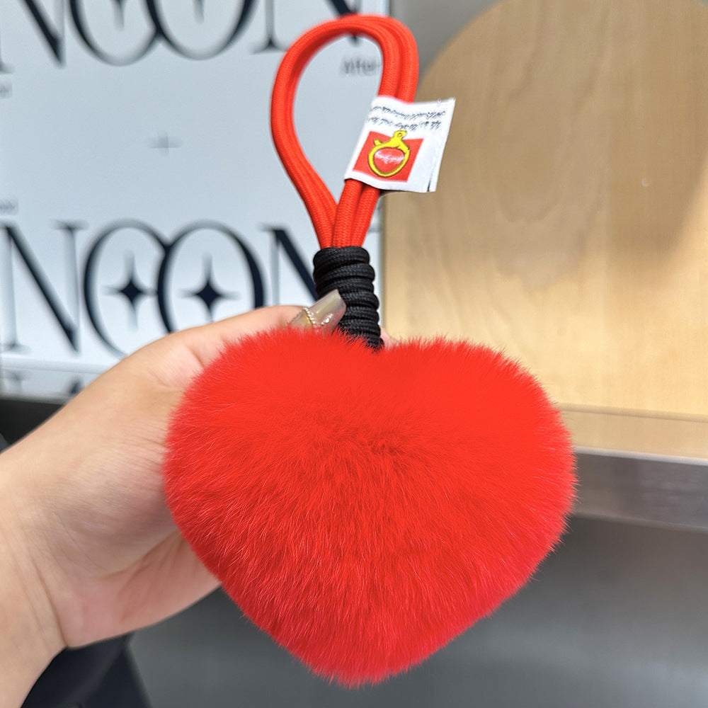 Puffy Heart Bag Charm