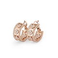 VCA Perlée clovers hoop earrings
