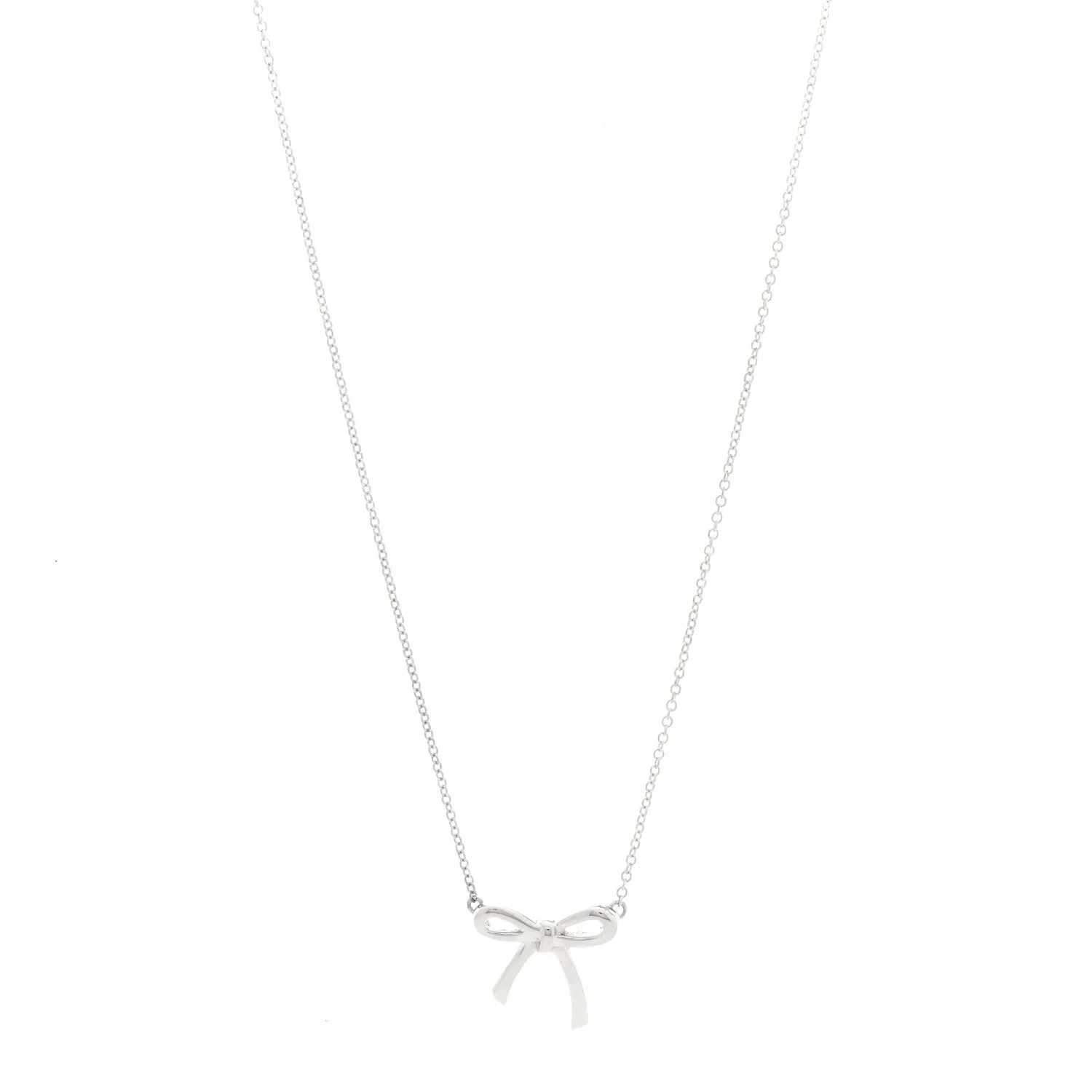 Tiffany Bowknot Silver Necklace