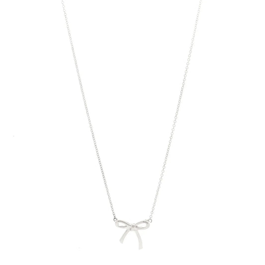Tiffany Bowknot Silver Necklace