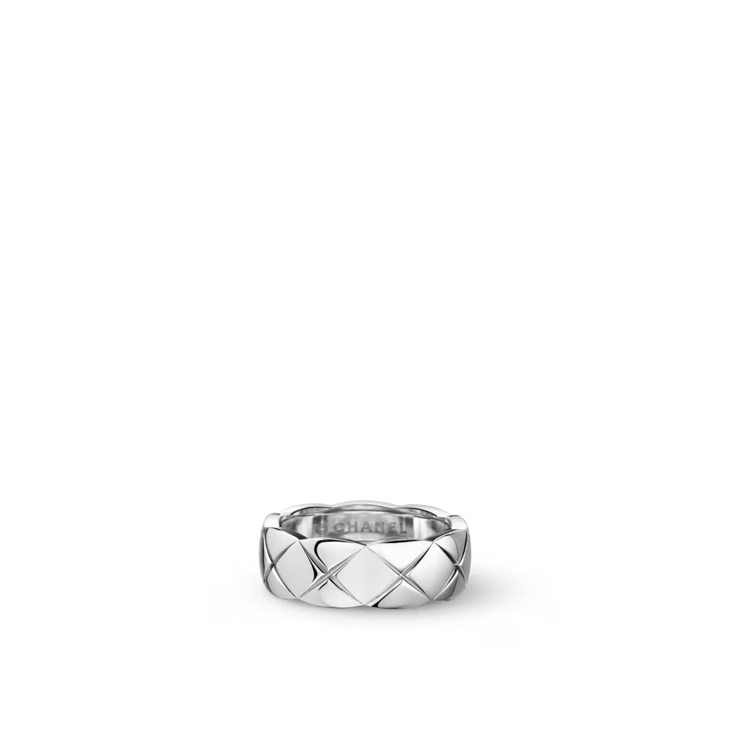 Chanel Coco Crush Ring Quilted Motif Wide