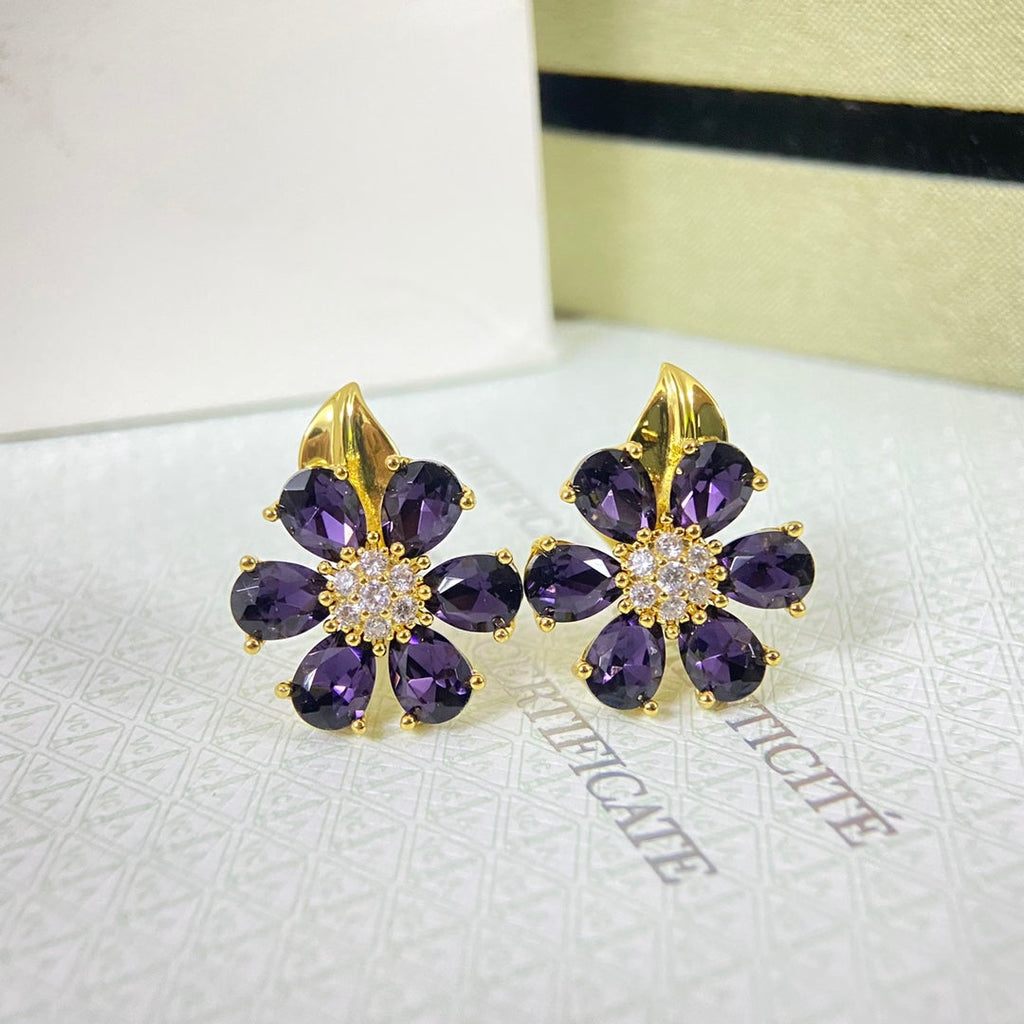 VCA Diamond Flower Earstud