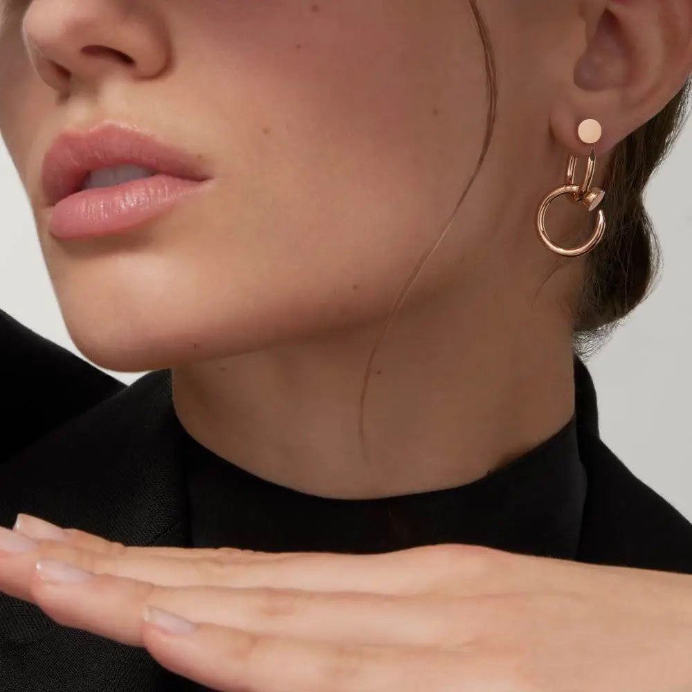 Cartier Juste un Clou Three Dangle Earrings