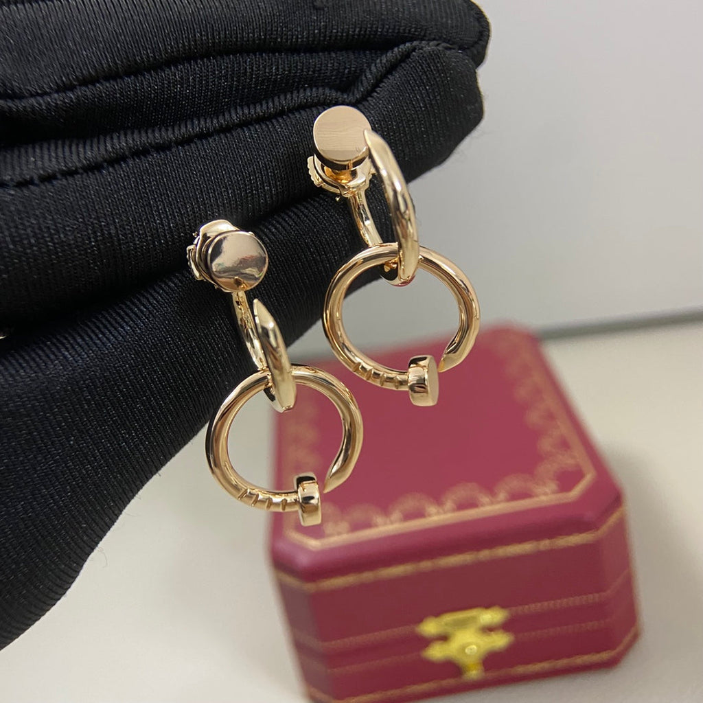 Cartier Juste un Clou Three Dangle Earrings