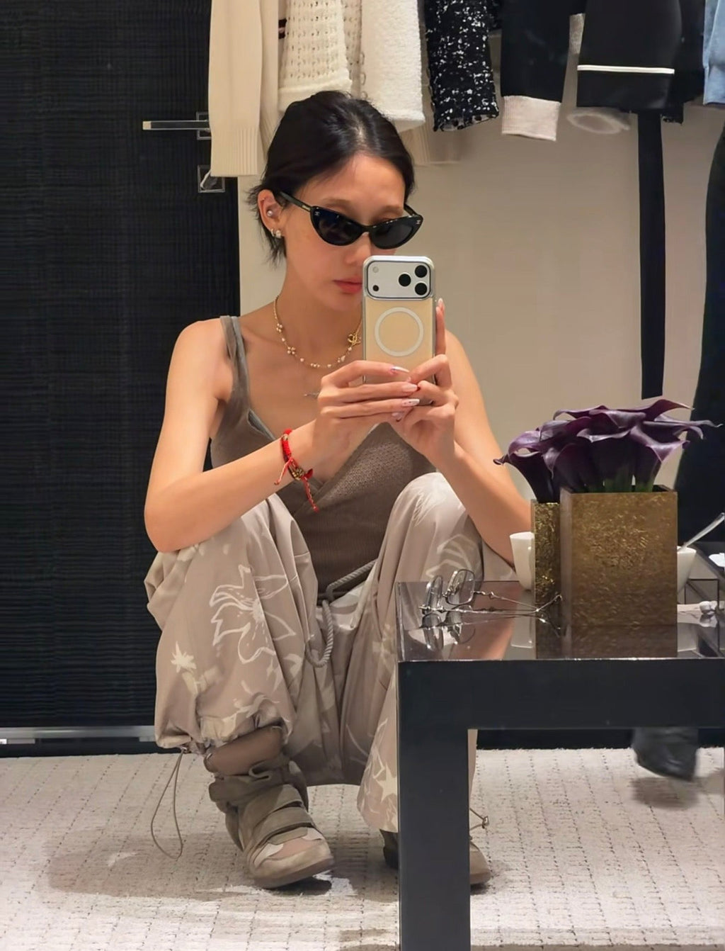 Chanel Dumbell Pearl Necklace