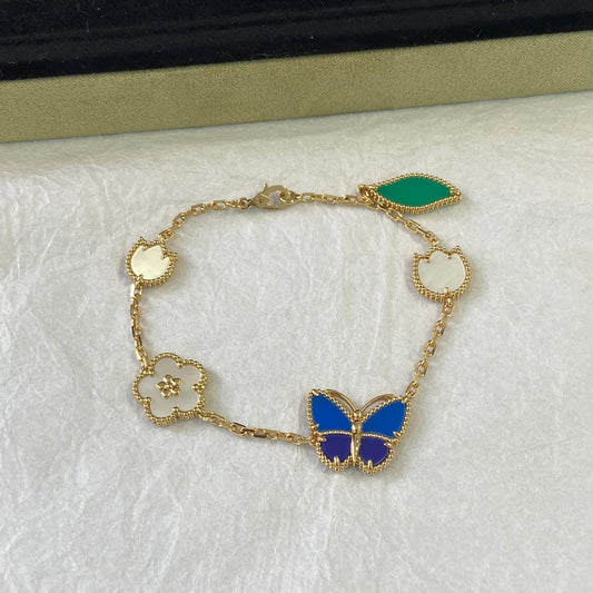 VCA Blue Butterfly Bracelet