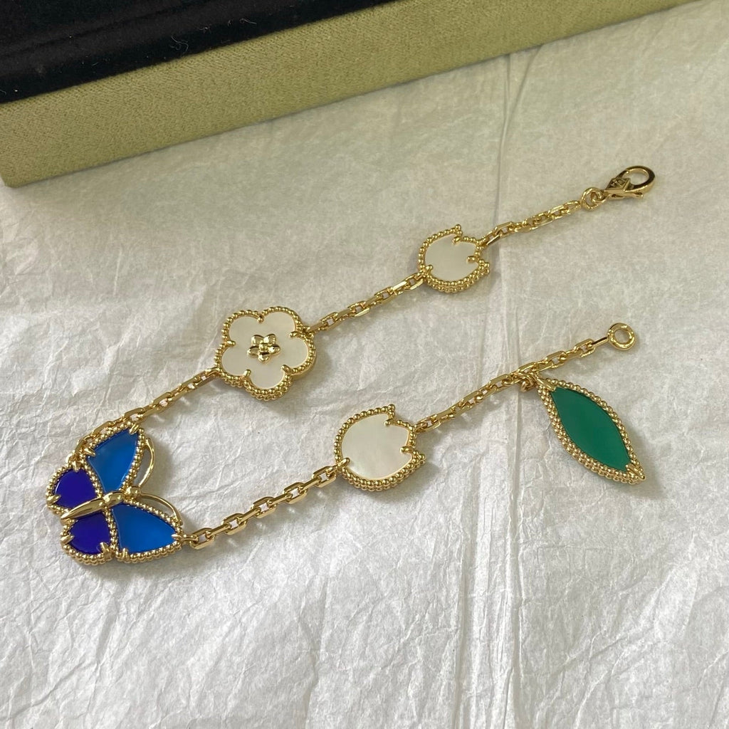 VCA Blue Butterfly Bracelet