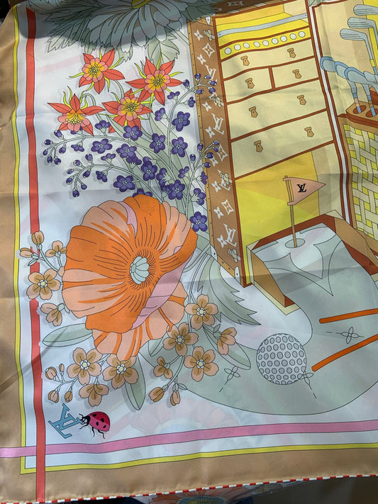 Gucci LV Flower Scarf