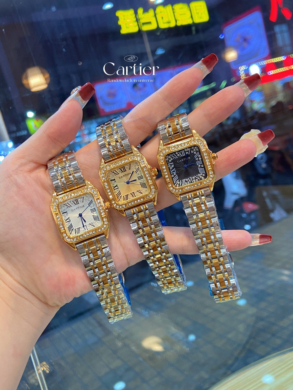 Lux Cartier Panter Gold Watch