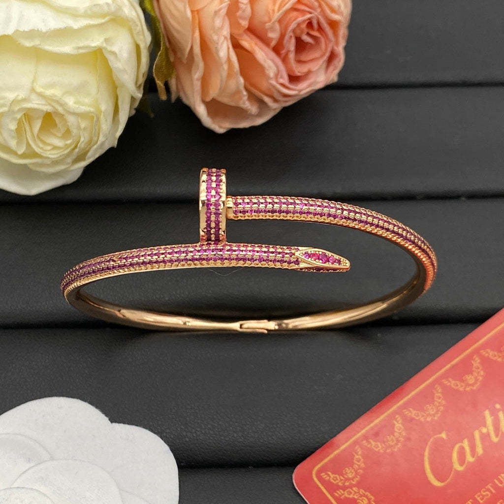 Cartier Pink Diamond Nail Bangle