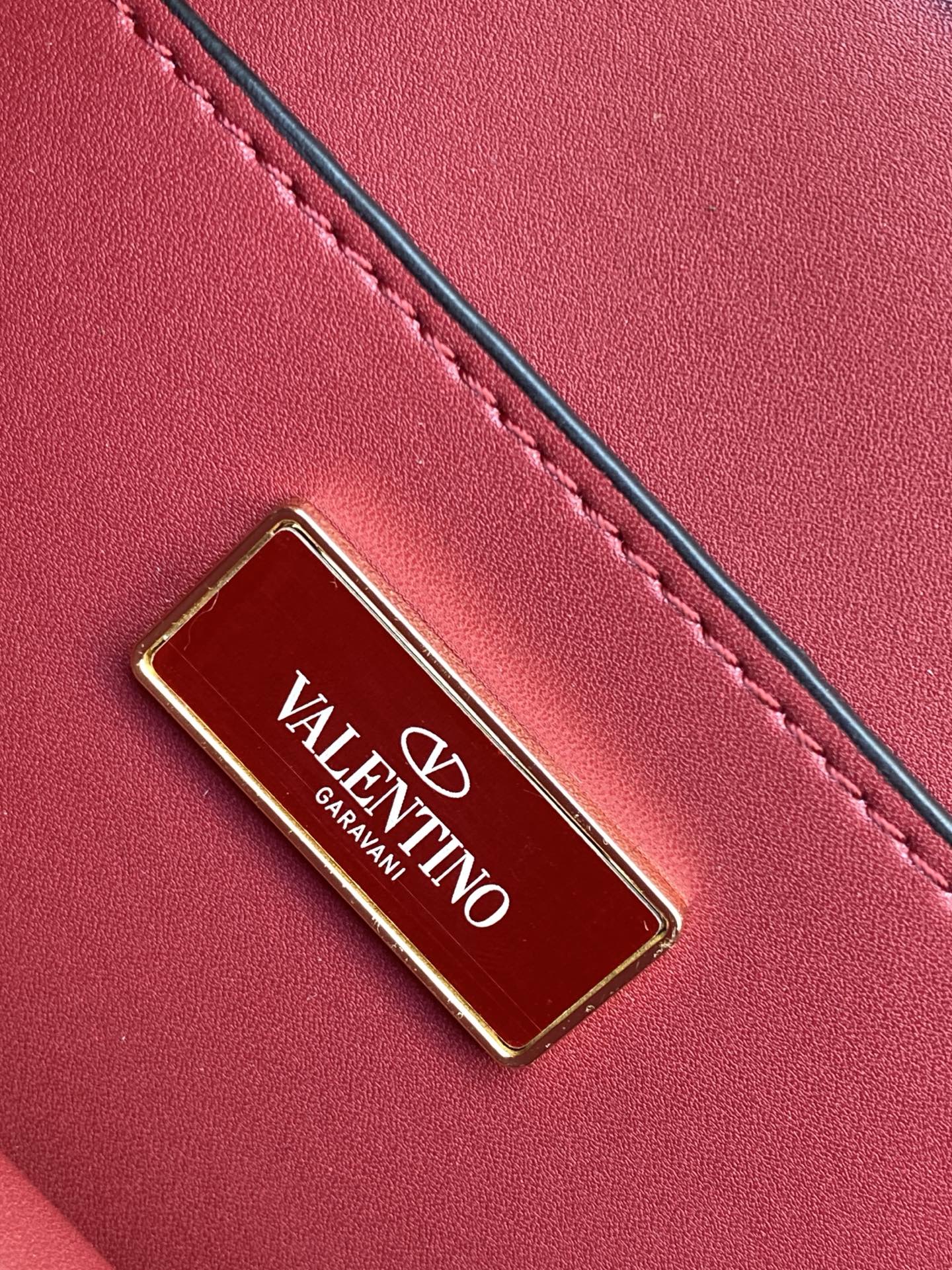 Valentino Red Velvet Handbag