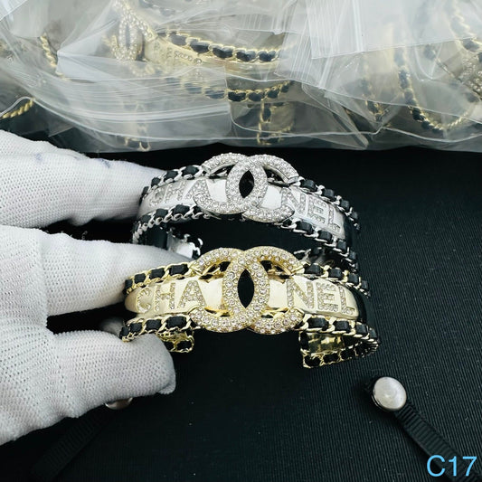 Chanel Silver Gold Bangle